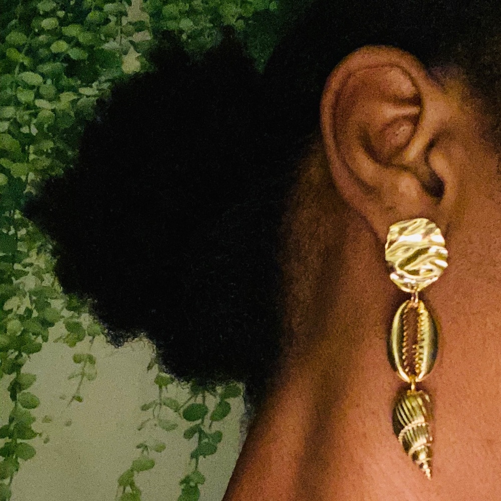 Under the sea Gold earrings